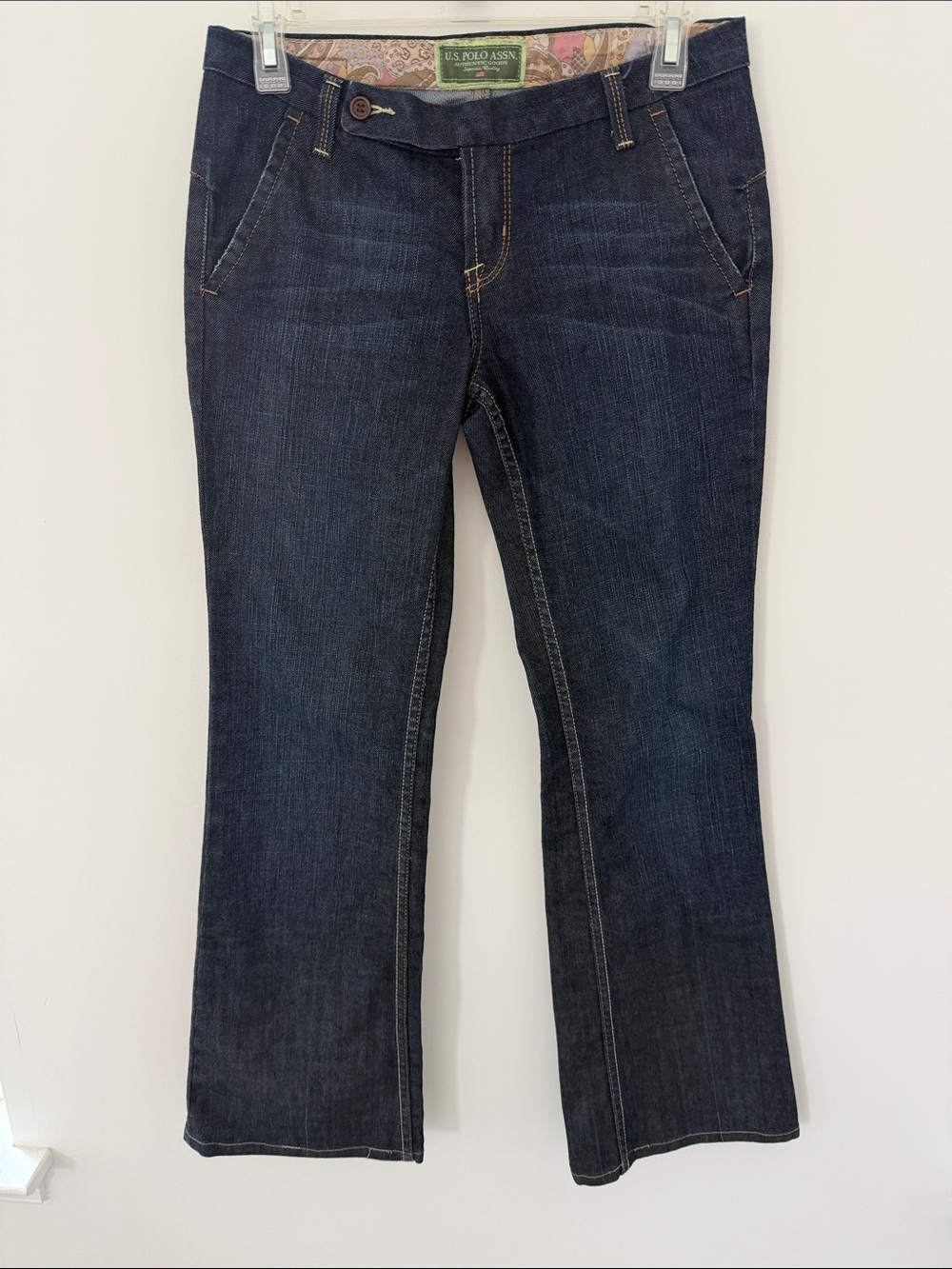 U.S. Polo Assn. Women's Dark Indigo Flare Jeans Size 5/6